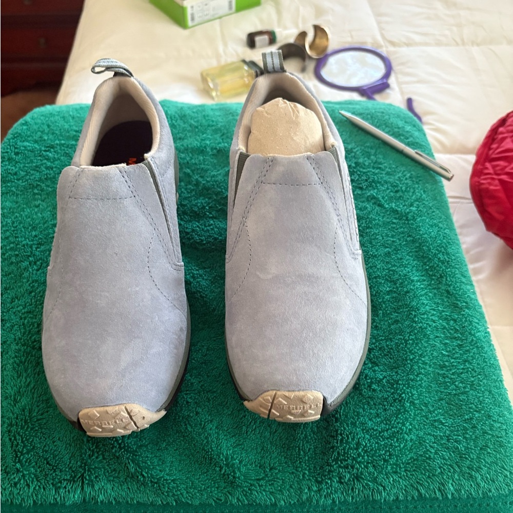 Merrell Light Gray Mules